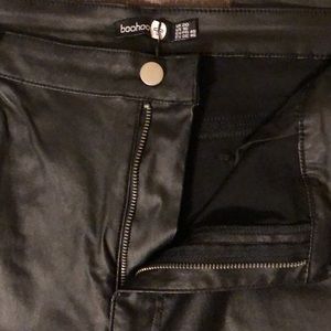 Boohoo Plus Size Faux Leather Skinny Pant